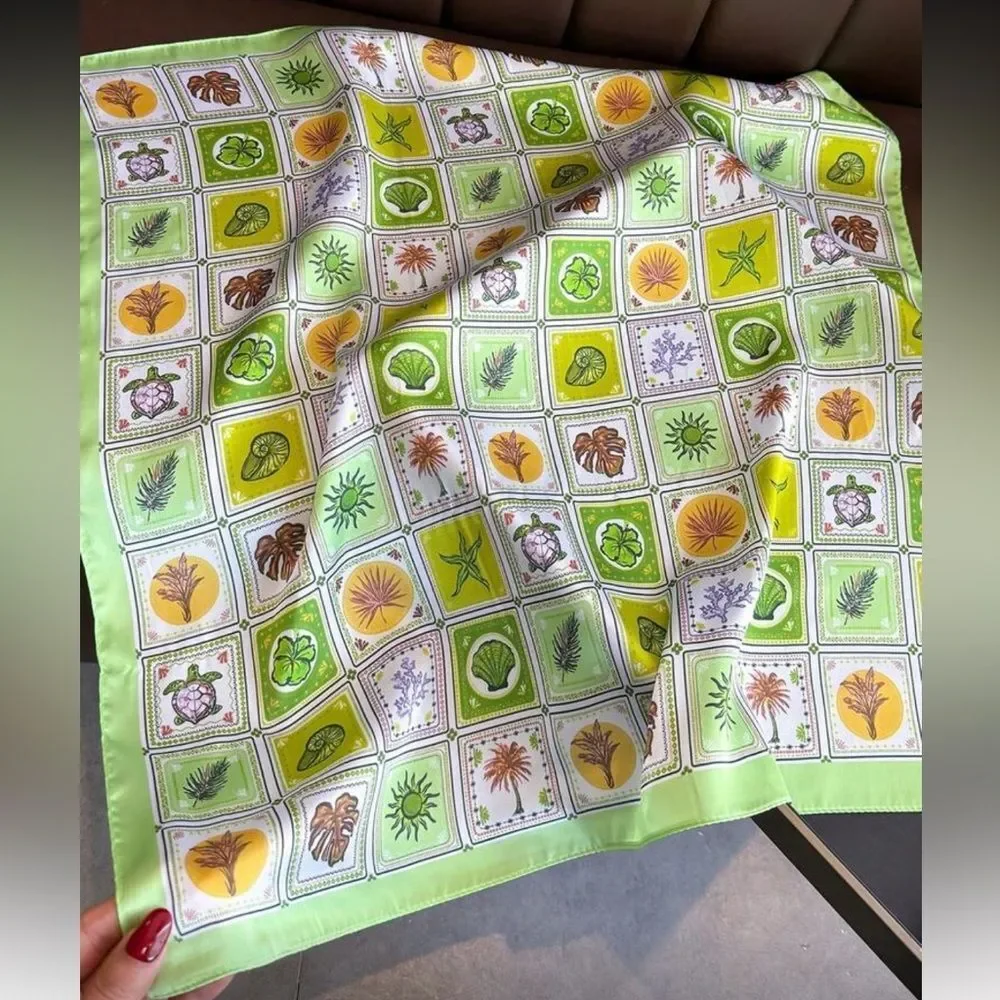 Lime Green scarf N1383